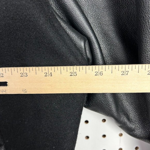 Vintage Jack Daniels Letterman Bomber‎ Jacket Size XL 100% Leather Wool Promo - Picture 5 of 8